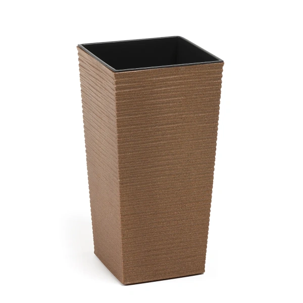 Кашпо FINEZJA 250x250 dłuto ECO wood - натуральное дерево LA831-38