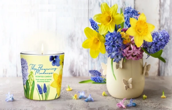 Аромасвеча BARTEK в стакане Цветущее безумие 115гр (FLOWERING MADNESS)