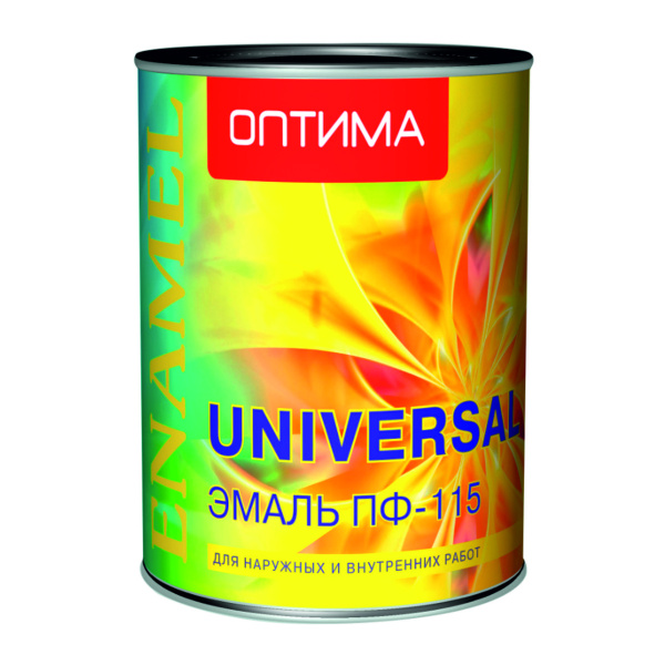 Эмаль Оптима ПФ-115 желтая 0,9 кг