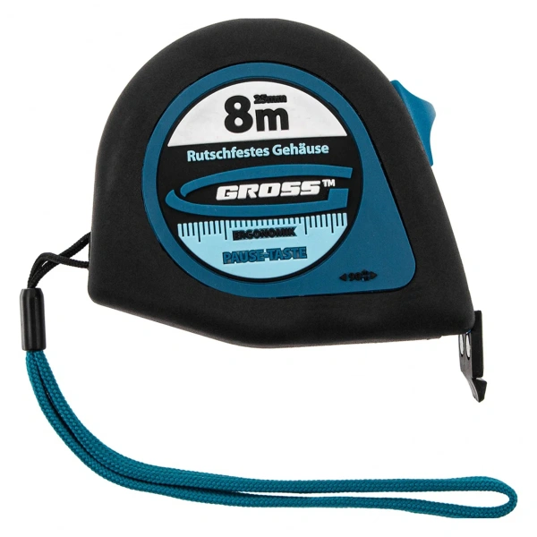 Рулетка GROSS ergonomisch 8х25