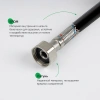 Гибкая подводка, F1/2xF1/2, SS304, латунь, 0,6 м, IDDIS, 926ABS06ZP