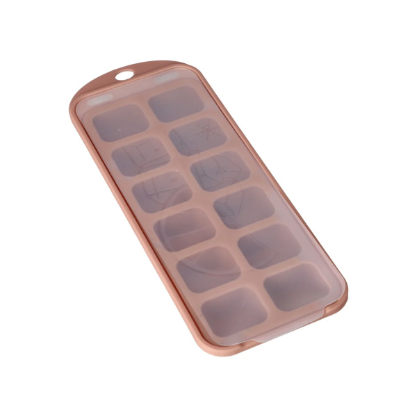 Форма для льда DH с крышкой 27,2х10,6х2,4 см силикон пластик DH3957-PINK