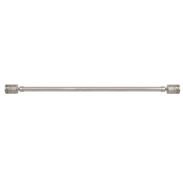 Карниз телескопический одинарный Luance  120-210 см D28 серебро 7634B12099