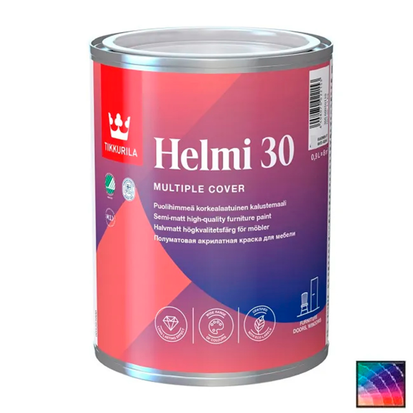 Краска для мебели HELMI 30 C п/мат 0,9л