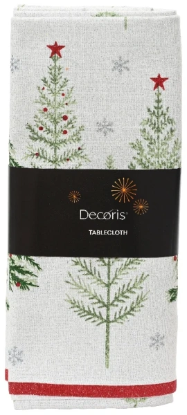 Скатерть НГ Decoris Елочки 180х140 см 729366 Kmg