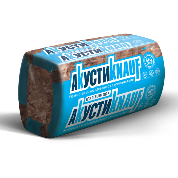 Теплозвукоизоляция Akusti KNAUF ( 50*610*1230 мм)TS 037 (12 м2)