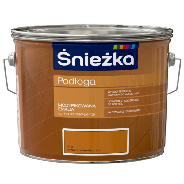 Эмаль Sniezka Podloga для пола средний орех Podloga P03 2,5 л