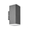 Светильник настенный уличный VT/ADRIA-SQL2/2x4W/SMD/40K/D7*H20CM/IP54/ANTR/OUTW