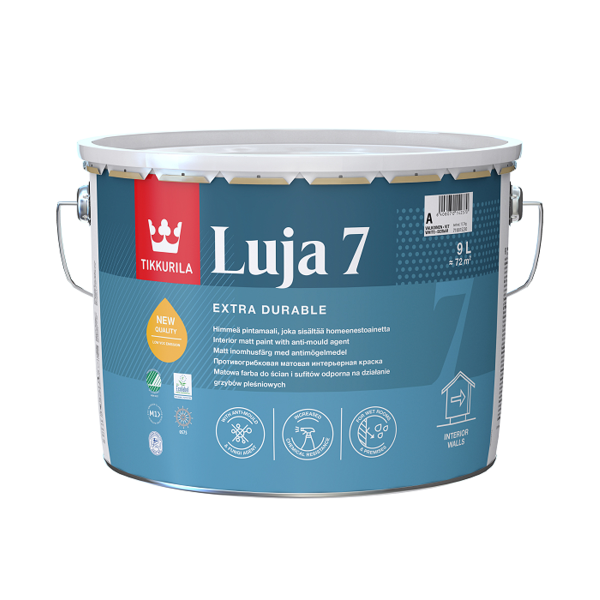 Краска экстра-стойкая LUJA 7 A мат 9л