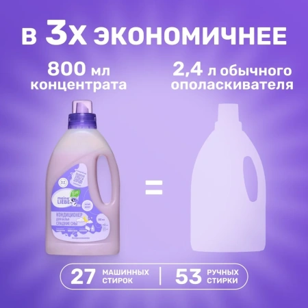 Кондиционер для белья MEINE LIEBE Сладкие сны концентрат 800мл