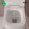 Универсальное сиденье для унитаза, 005, дюропласт, Soft Close, Easy Fix, IDDIS, 005DPSEi31