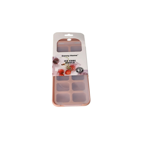 Форма для льда DH с крышкой 27,2х10,6х2,4 см силикон пластик DH3957-PINK