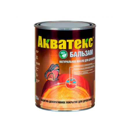 Натуральное масло для древесины Акватекс - бальзам  0,75 л эбеновое дерево