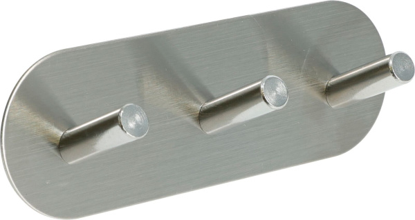 Планка Storage solution 14,4х4,8х3 см. с 3 крючками хром C80654200
