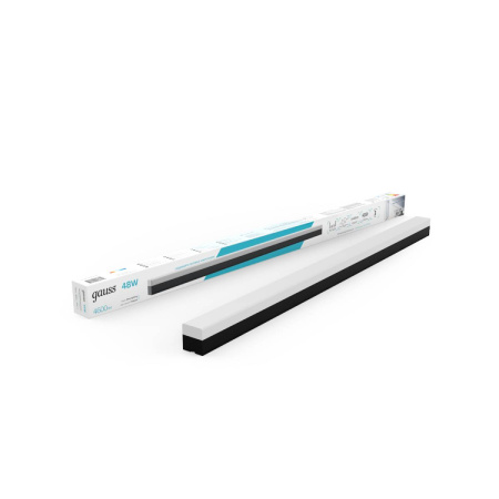 Светильник Gauss LED матовый IP40 1180*70*55мм 48W 4600Лм 4000K Shop Lighting черный 1/12 883625248
