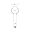 Лейка для душа Gross Aqua,  Alfa 1 режим GA141