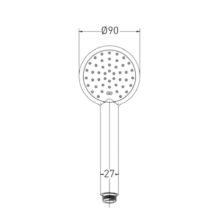 Лейка для душа Gross Aqua,  Alfa 1 режим GA141