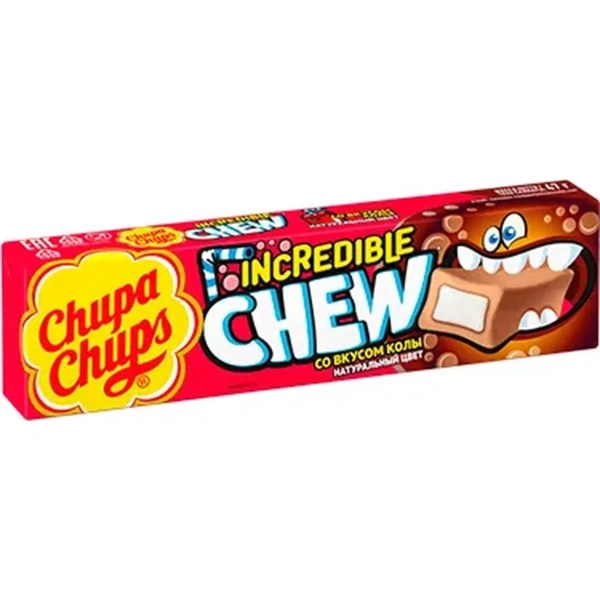 Chupa Chups Конфета жевательная Incredible Chew Кола 47гр