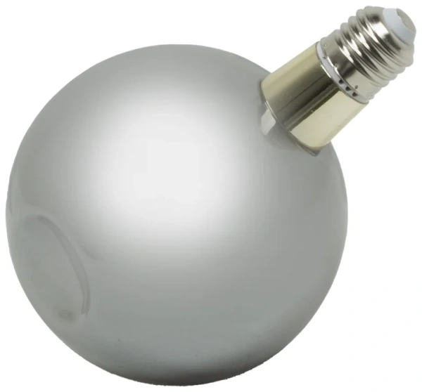 Лампа декоративная LED PG120 3W 3000K шар Хром