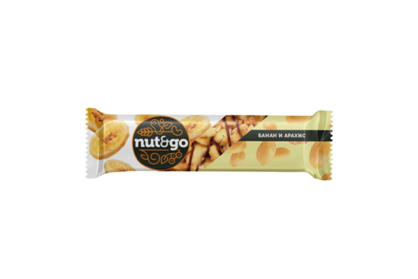 Батончик Nut&Go с бананом и арахисом 42 г