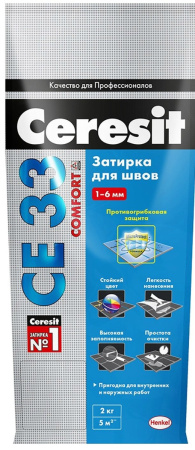 Ceresit затирка СЕ 33 Comfort Карамель, 2 кг. (46)