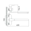 Смеситель в/д Gross Aqua 7515288СW-35L(F) Space  д/из вст.див