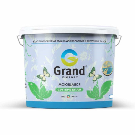 Краска "Grand Victory",  для вн. и наруж. работ "Моющаяся 201" 6,5кг