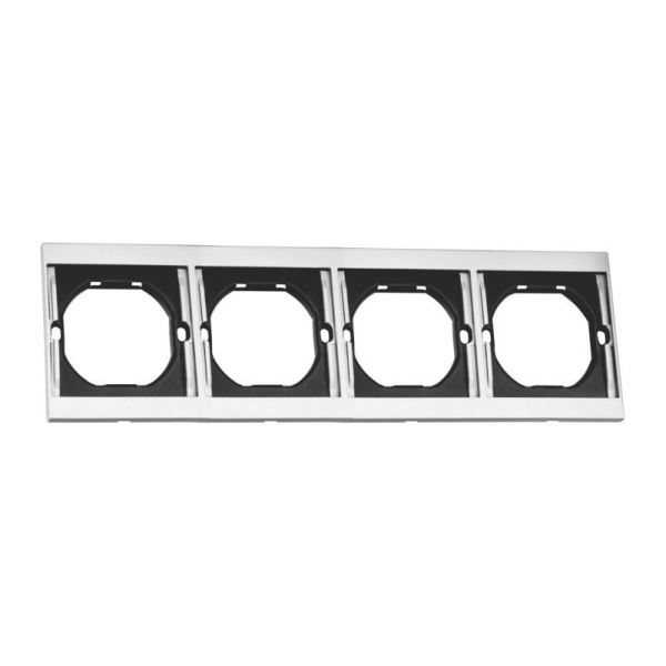 Рамка 4-ная QUATTRO ARCTIC WHITE UNIT (10)