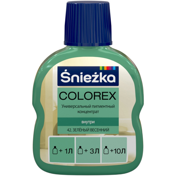 Колер SNIEZKA Colorex №42 зеленый весенний 100 мл