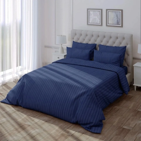 Пододеяльник Verossa Stripe 200х220см на молнии Indigo 929817