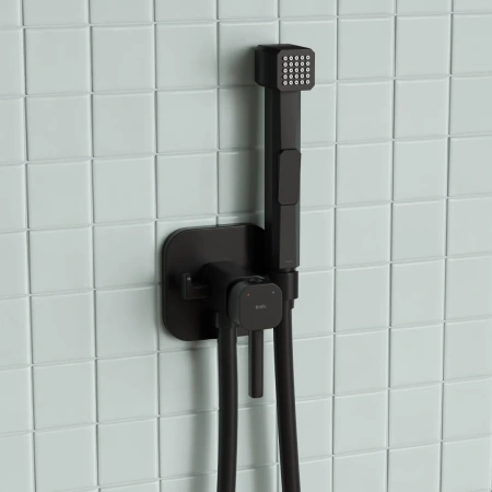 Гигиеническая лейка, черная матовая, Axes, IDDIS, AXE1F1Bi20