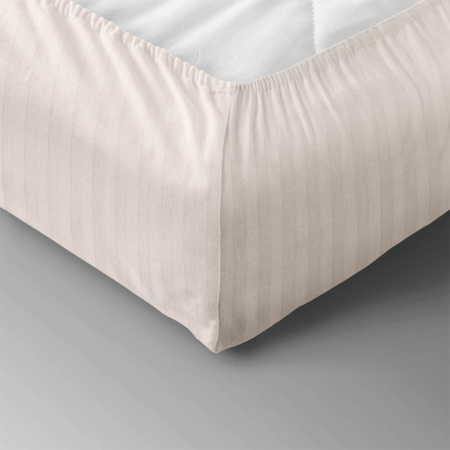 Простыня Verossa Stripe на резинке 180х200х30см борт 30 Antique White 925743